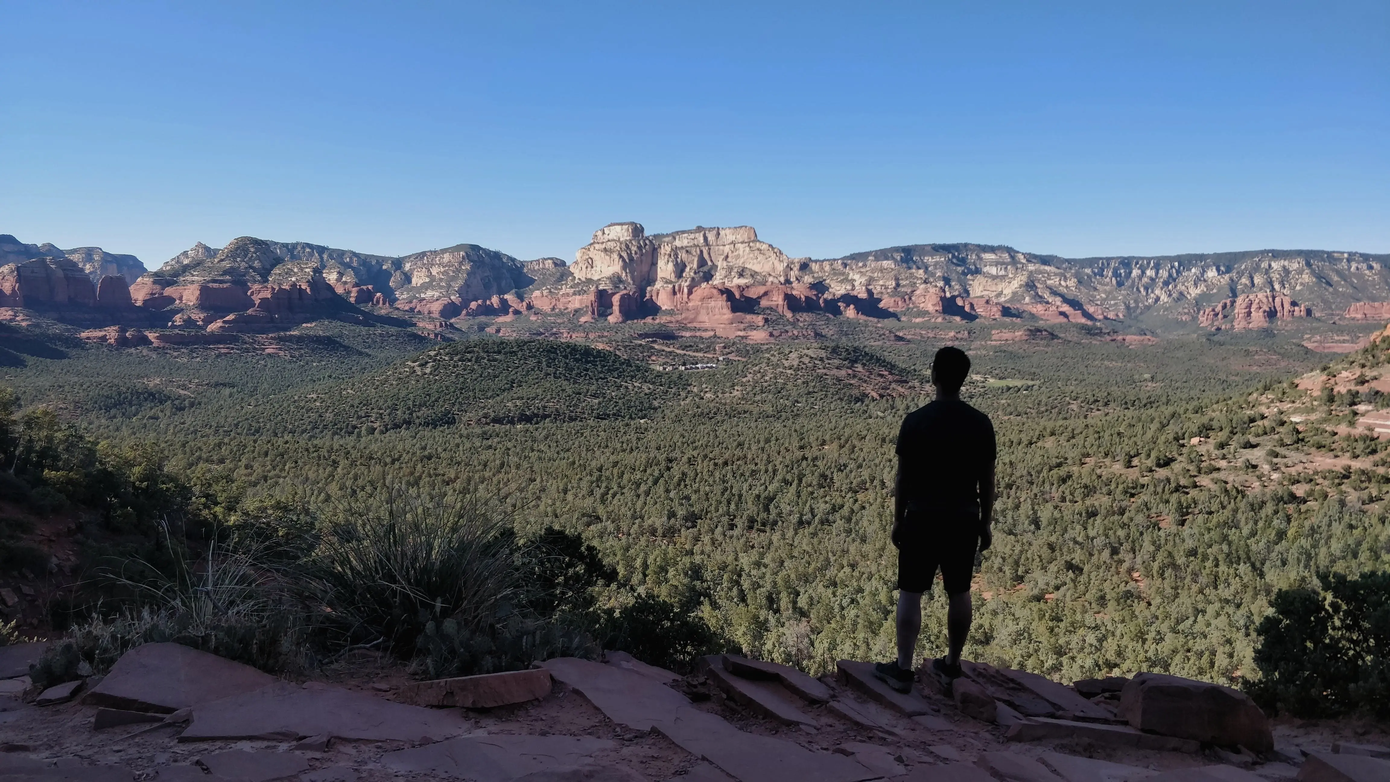 Justin overlooking the majestic landscapes of Sedona National Park.