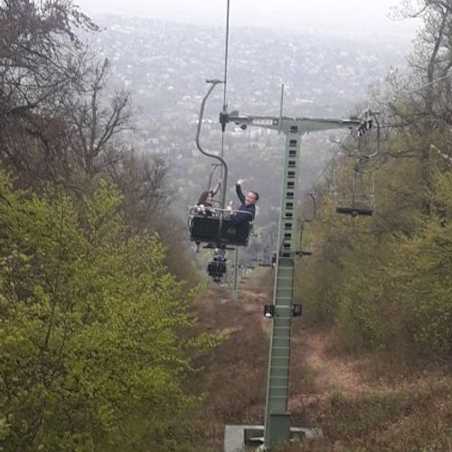 Ride on the chairlift
