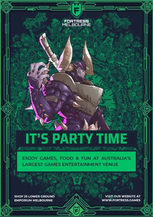 Kadath themed party invitation