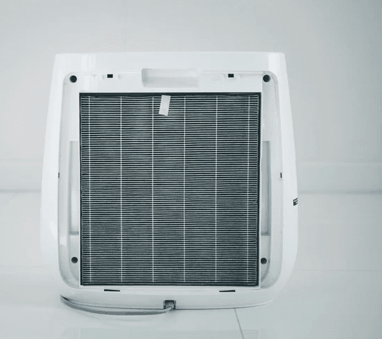 HEPA filter close up inside of a Mississauga home