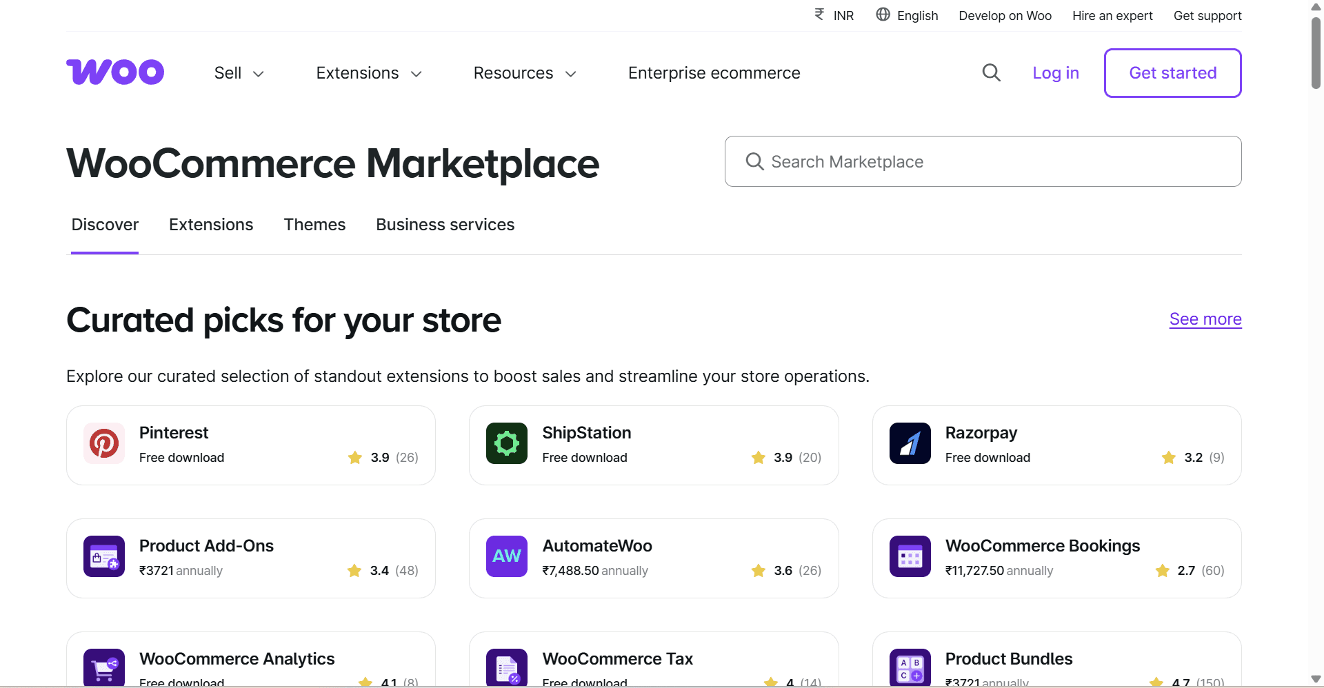 woo commerce curated marketplace customisations