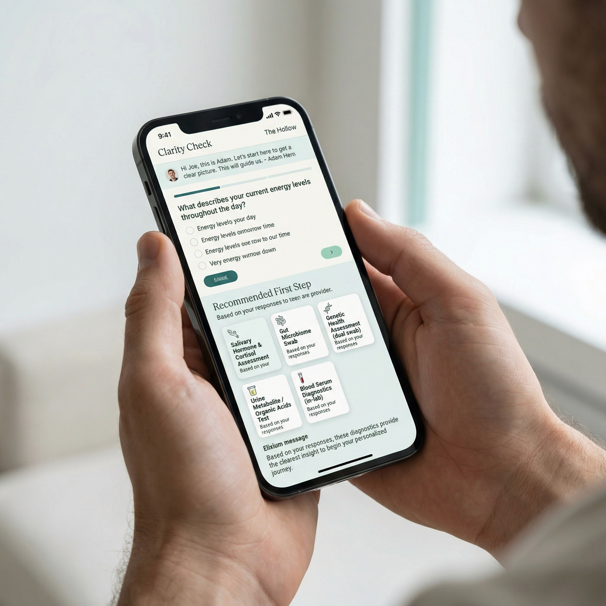 a man holding a phone 