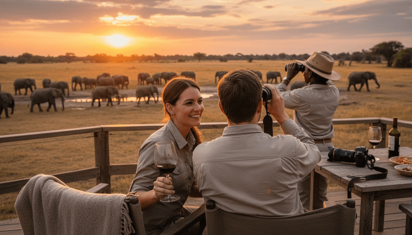 Una pareja vive una experiencia única de safari, diseñada especialmente para ellos.