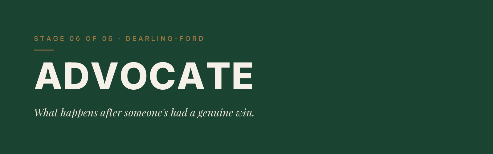 Stage 6 of the marketing funnel: Advocate