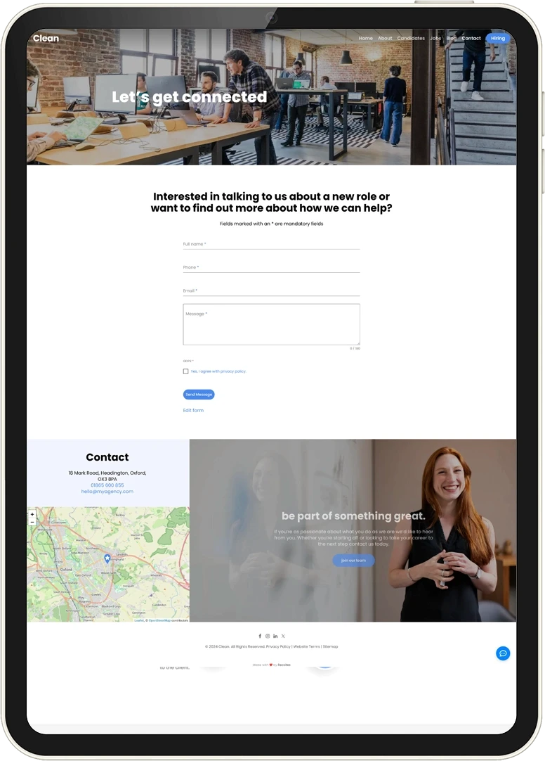 Recsite website template