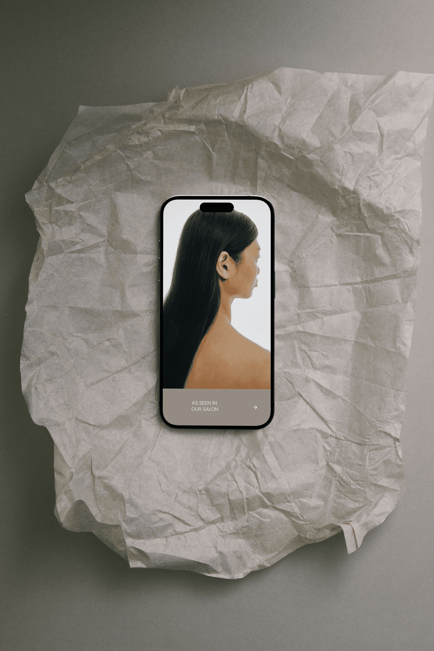 Branding image for a luxury hair salon named Guilles based in Sydney, featuring sleek hair, the Guilles logo, the skull illustration and Guilles tagline.