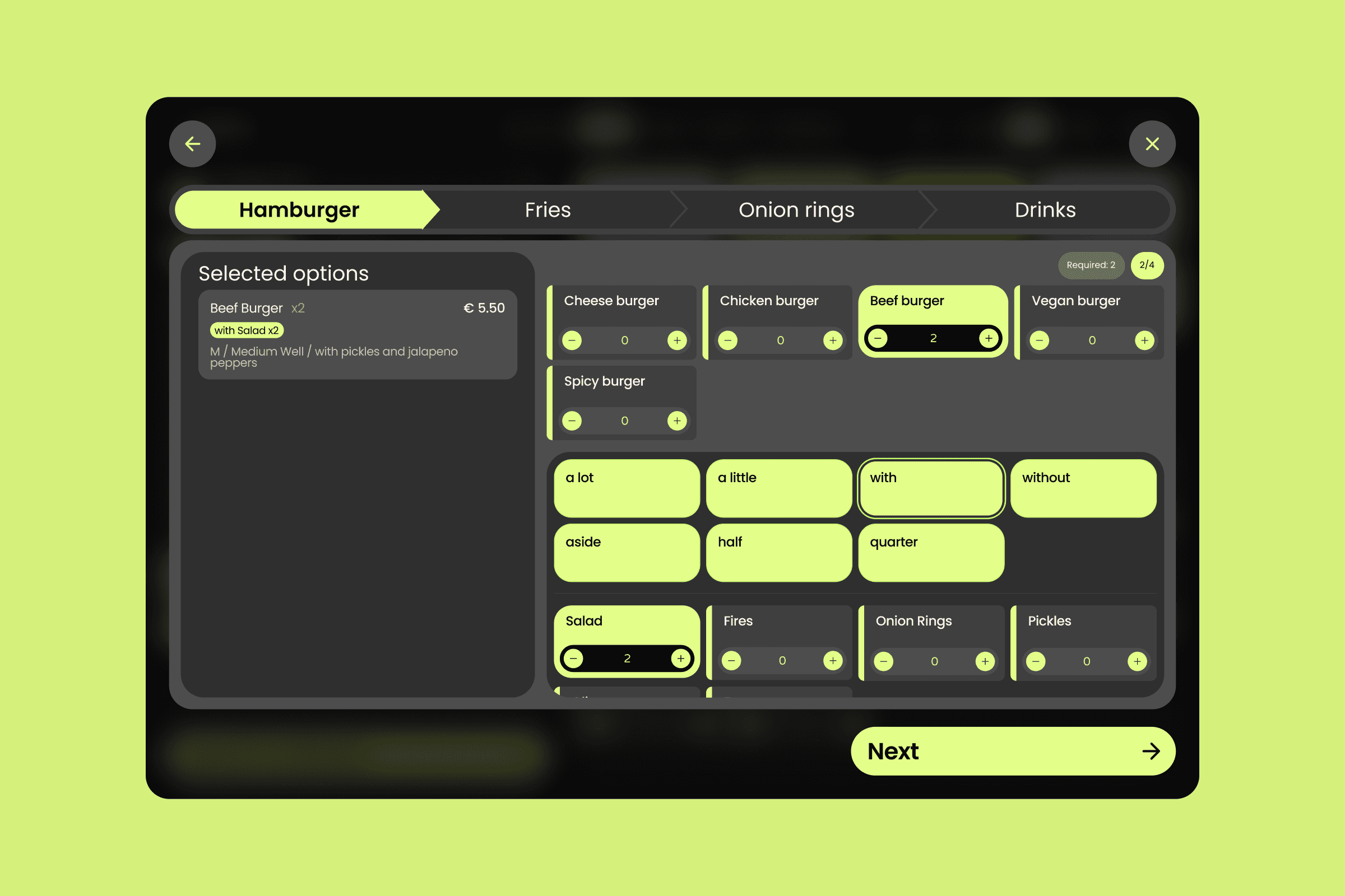 A screen from TMS Carrier web app showing choosing a discount for an invoice flow
