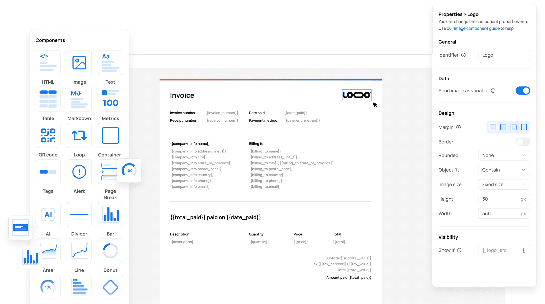 Picture of pdforge template builder