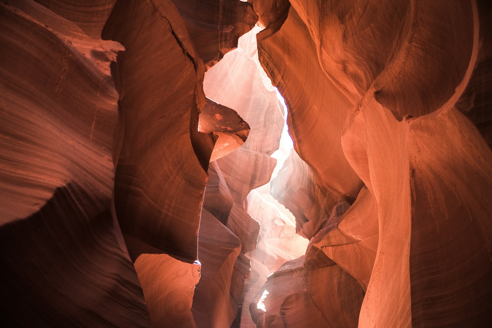 Lower Antelope Canyon's staircases and swirling walls.