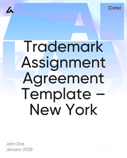 Trademark Assignment Agreement Template – New York