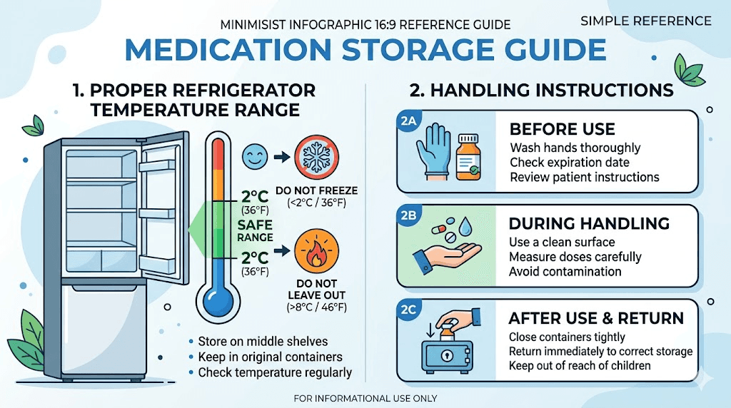 GLP-1 medication storage temperature guide and proper handling instructions