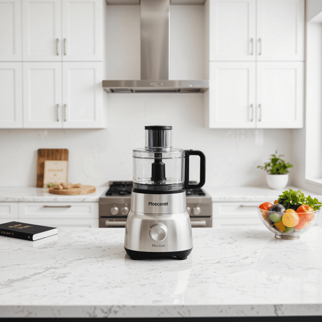 product photography of food processor