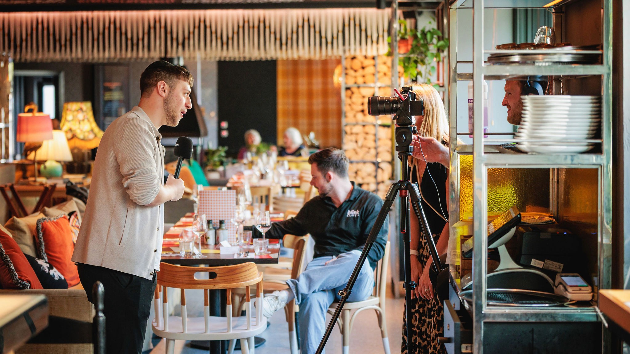 Snow-covered chalet venue for IQUW corporate ski event