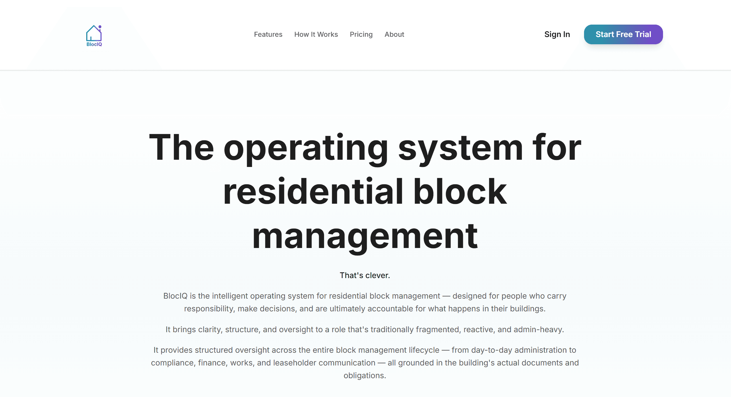 BlocIQ Homepage - propertyaitools.com - real estate ai - ai tools