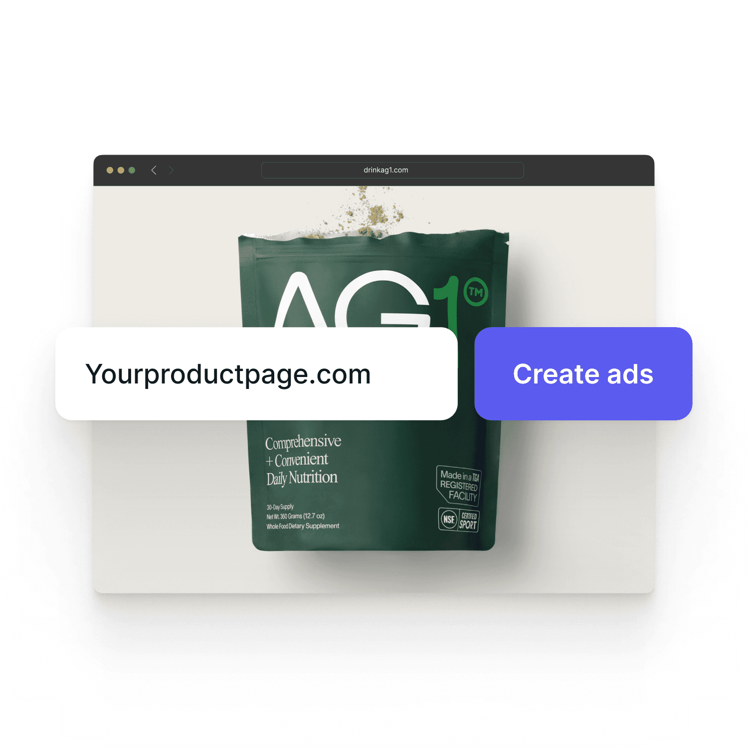 Stirling AI ad generator