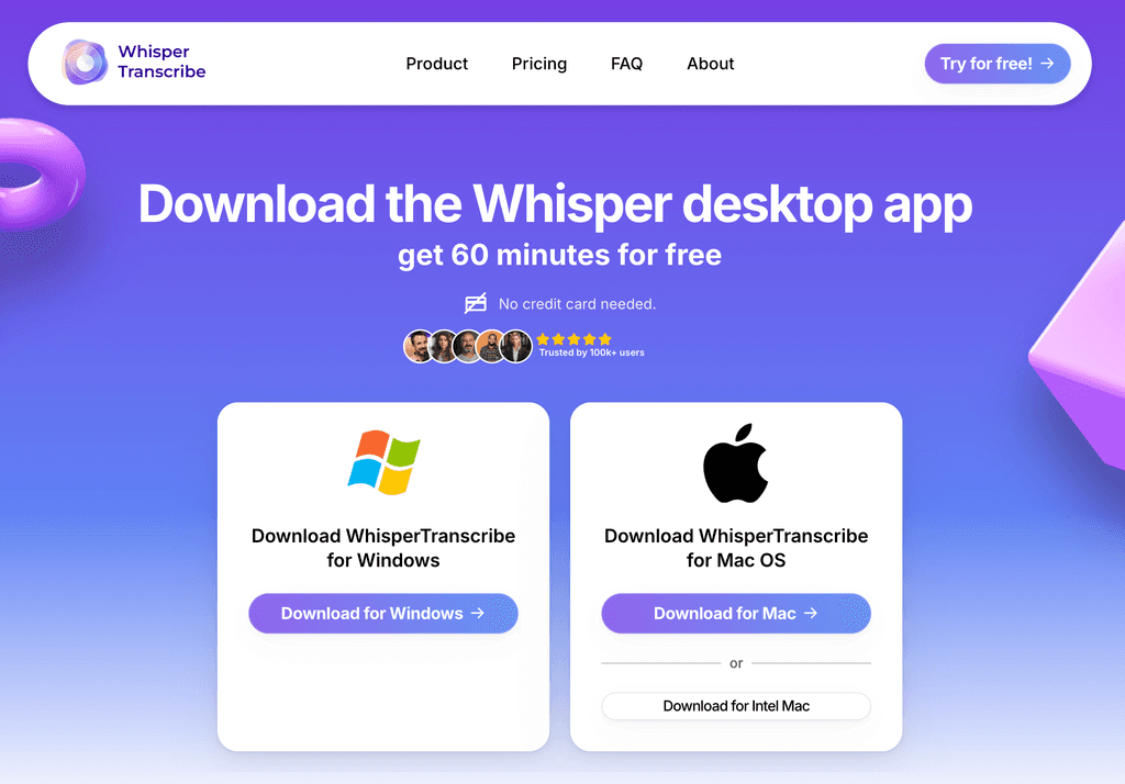 Download whispertranscribe screenshot 