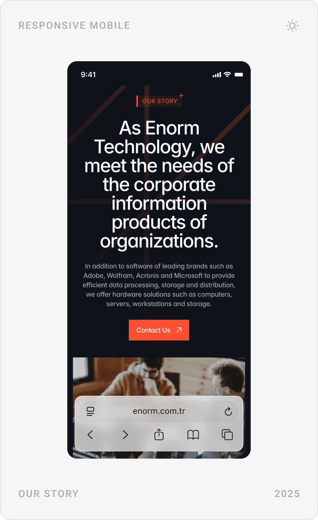 Professional Corporate Story Mobile Design