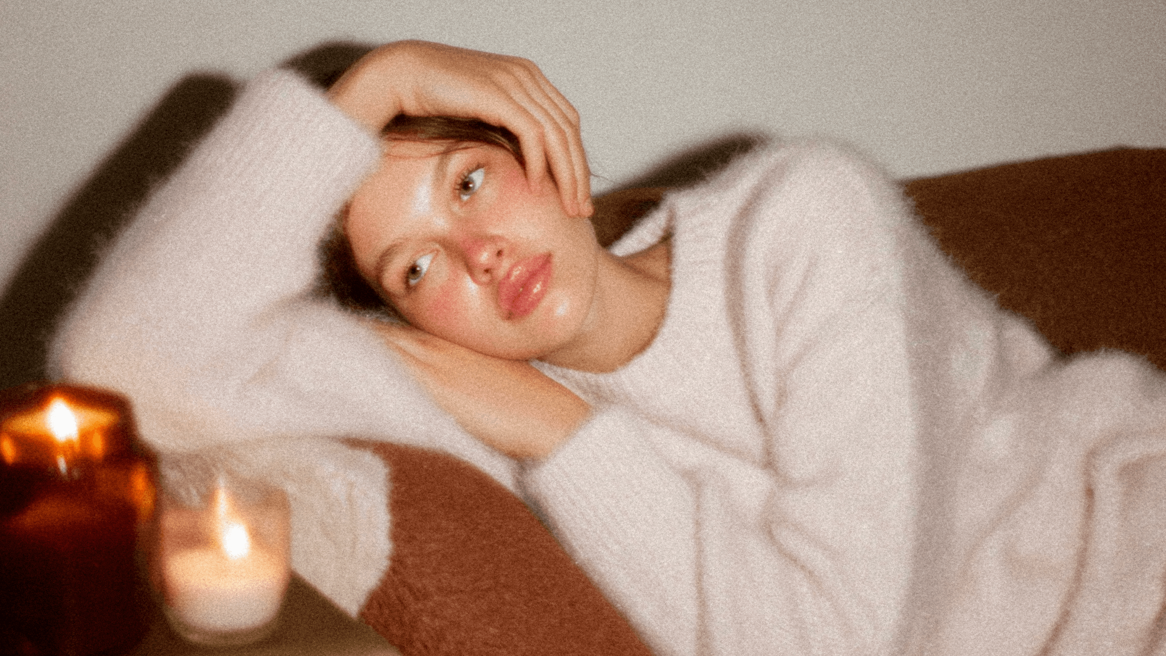 Close-up of layered sandstone texture with warm lighting