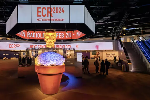 Photo of stands from ECR conference