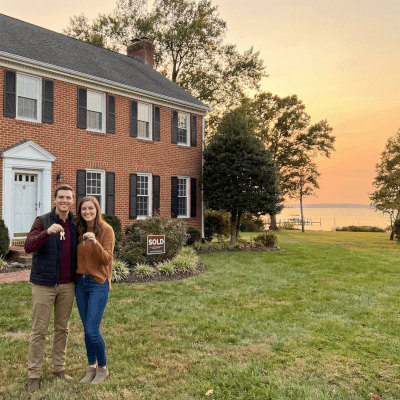 Couple buying first home near Annapolis