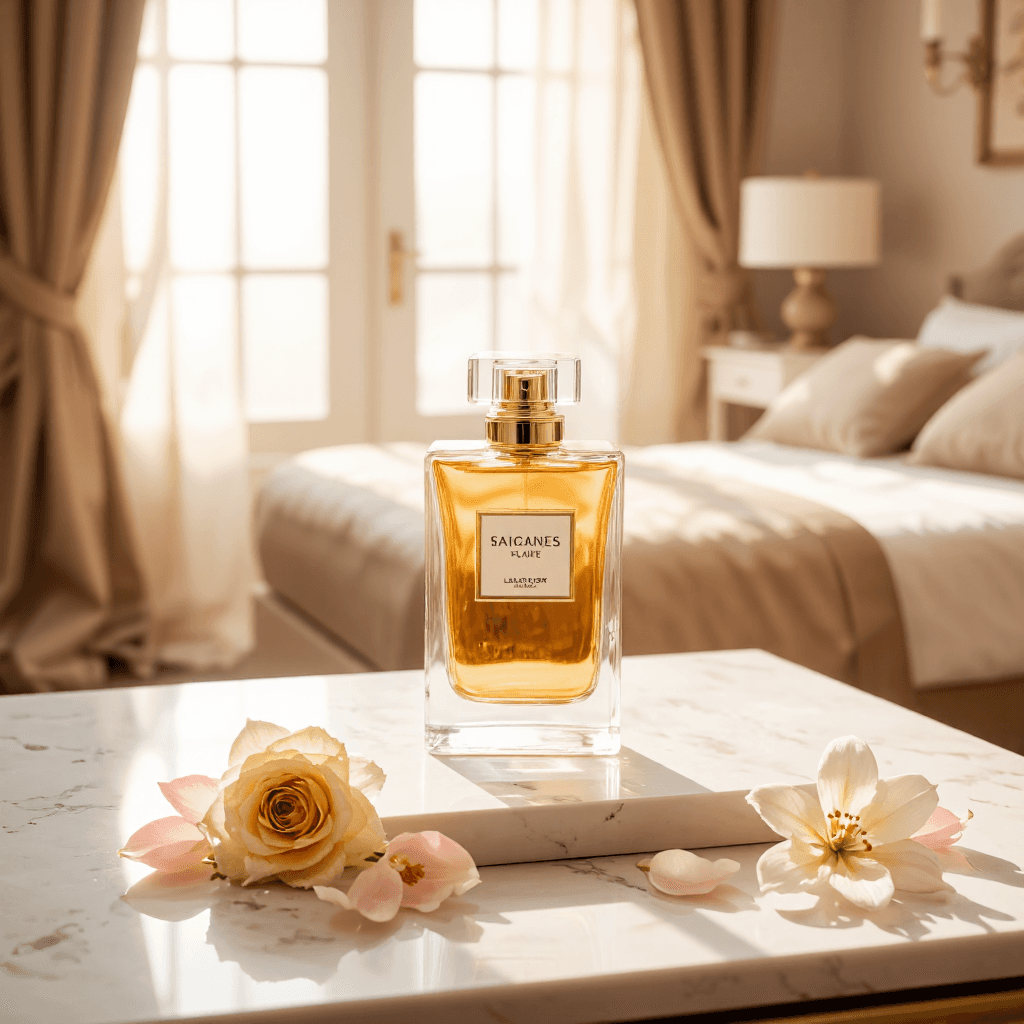 product photography of perfume