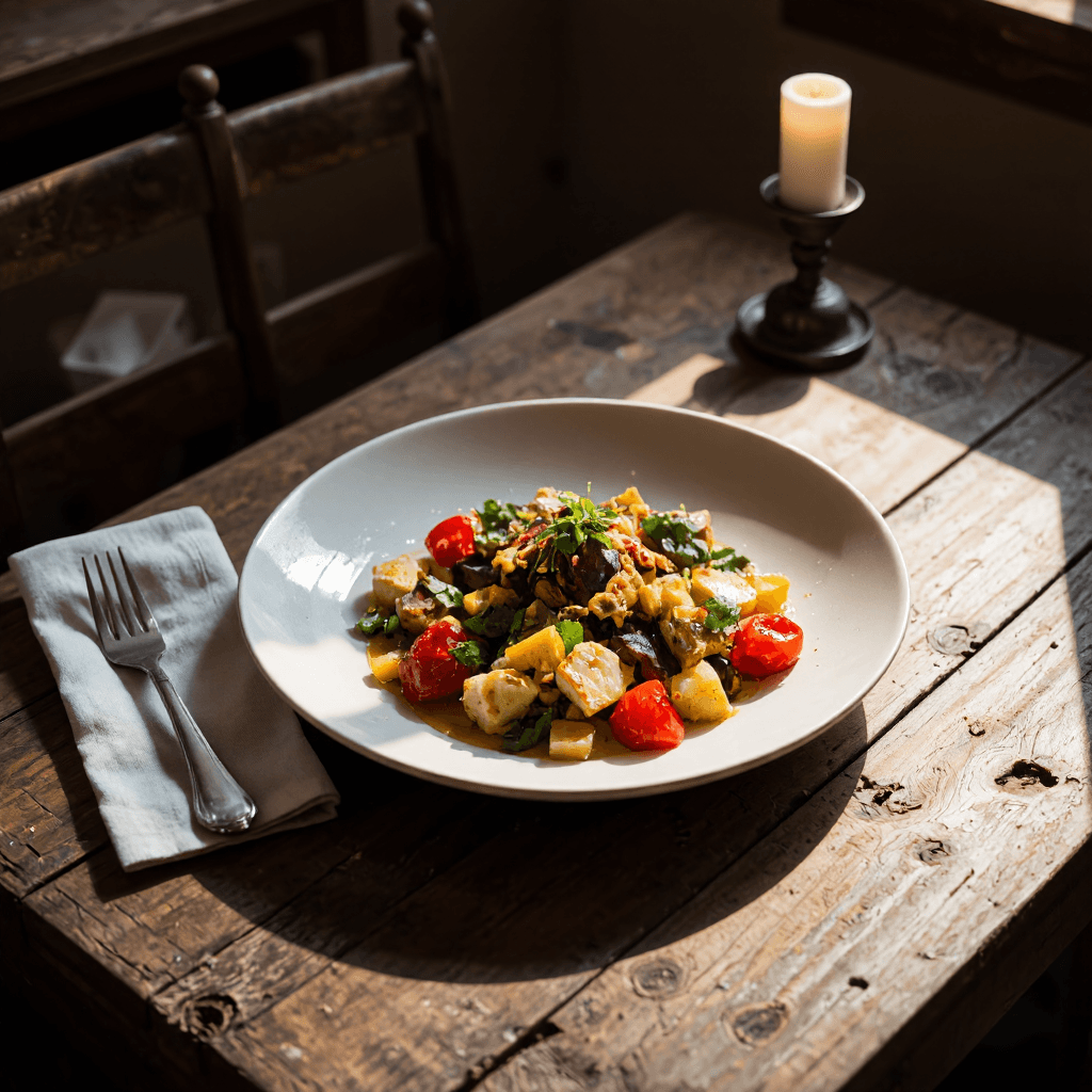 product photography of Gourmet Food Plate