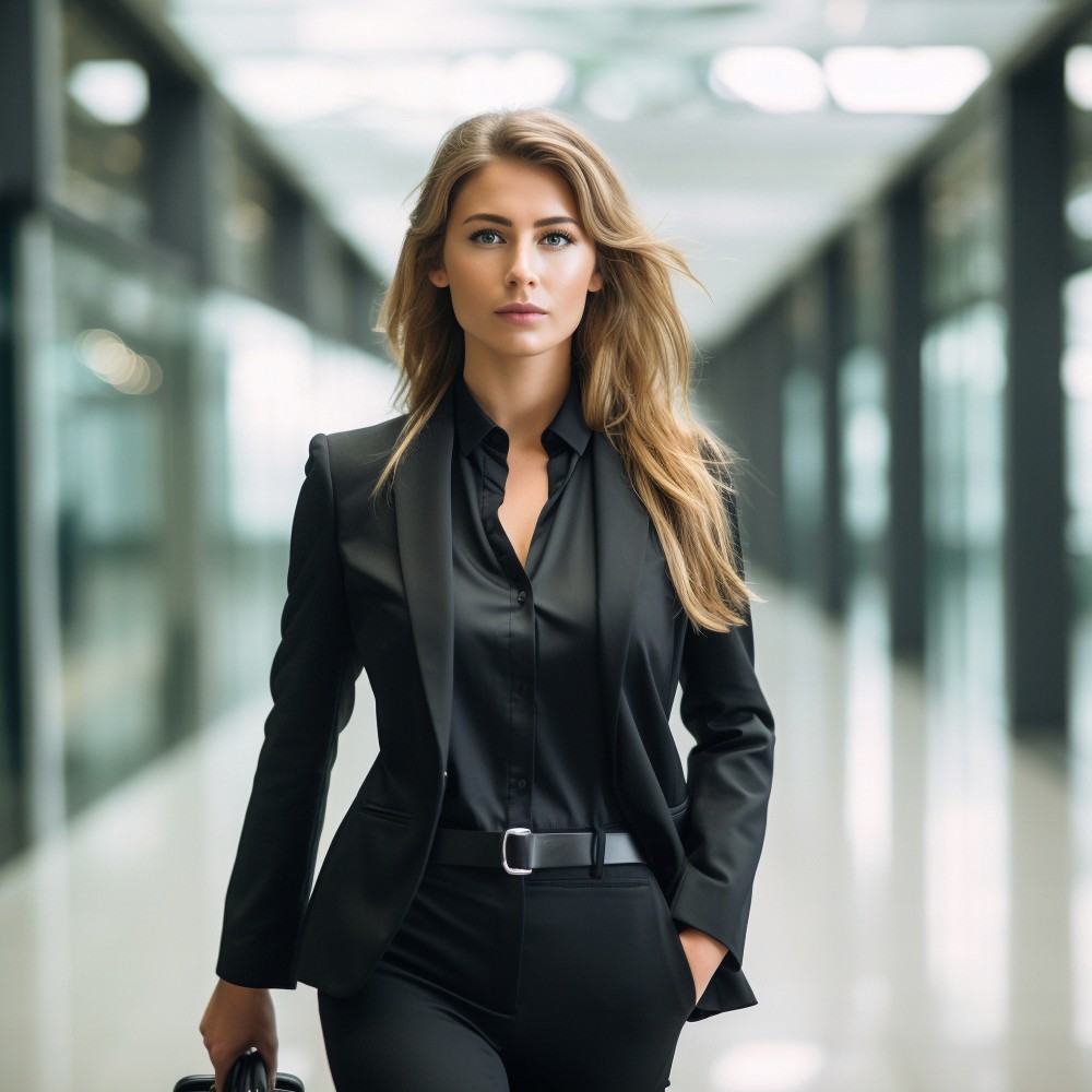 Jonathan Richardson - creator of the online course "AI in Business", wearing a suit, exuding confidence and professionalism.