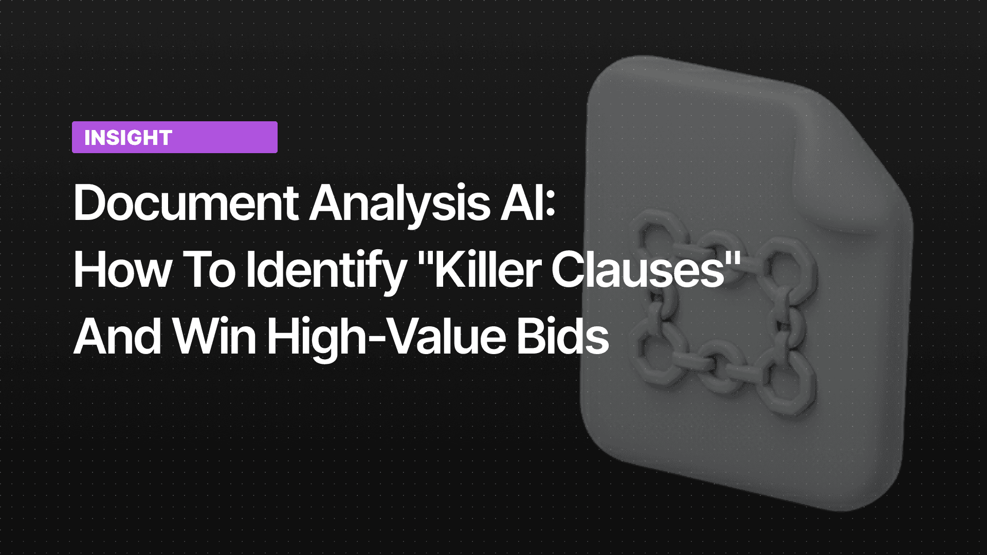 How Document AI Spots Bidding Risks in Complex Technical Specs
