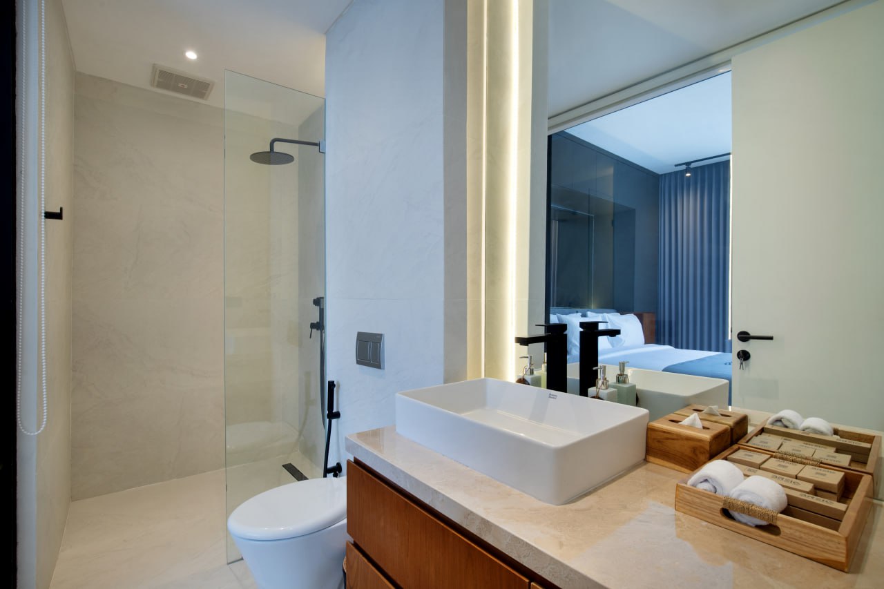 Completed 2-bedroom townhouse in Canggu, located 800 meters from the ocean