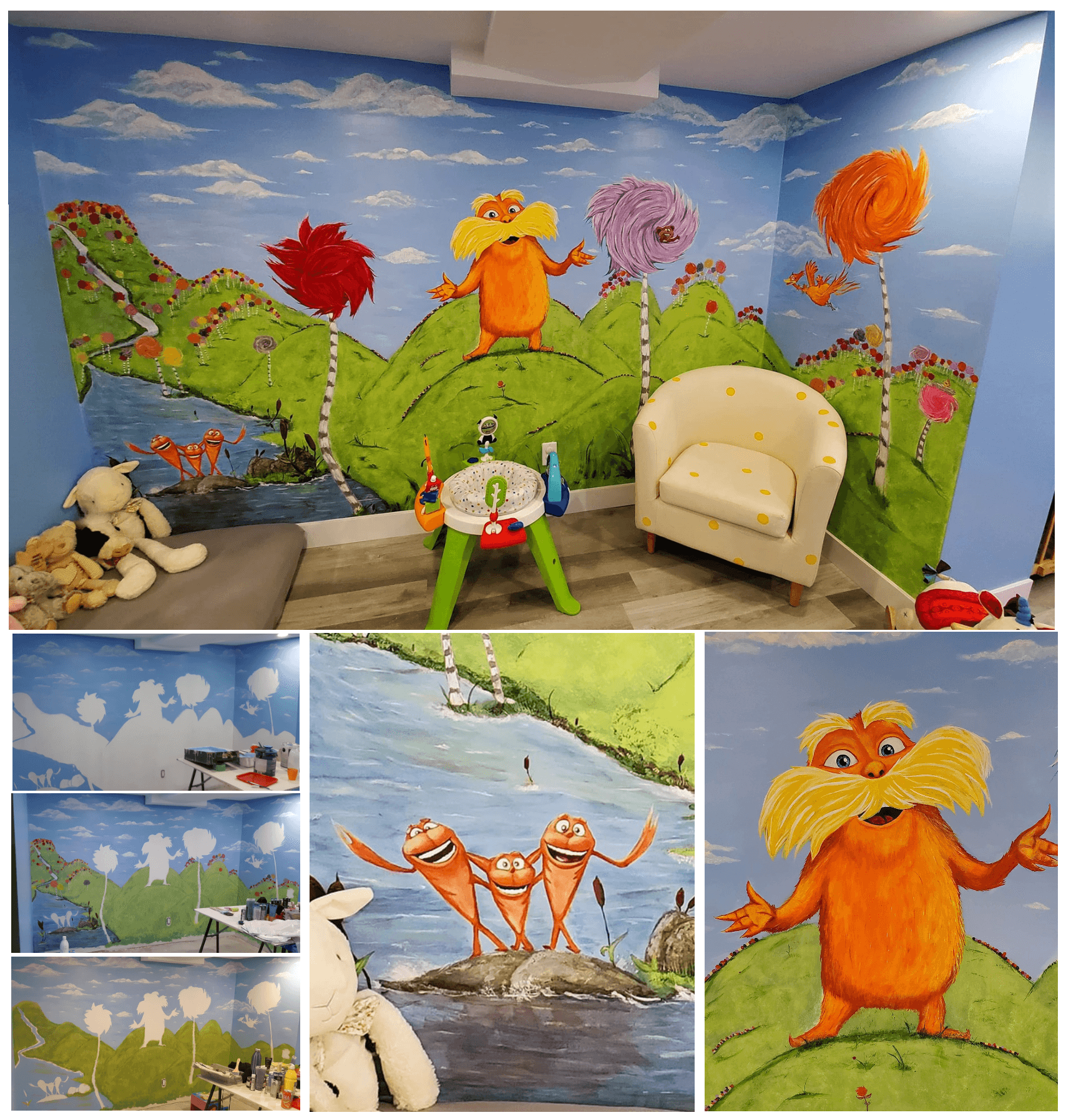 Mural of the Lorax - Children Play Room