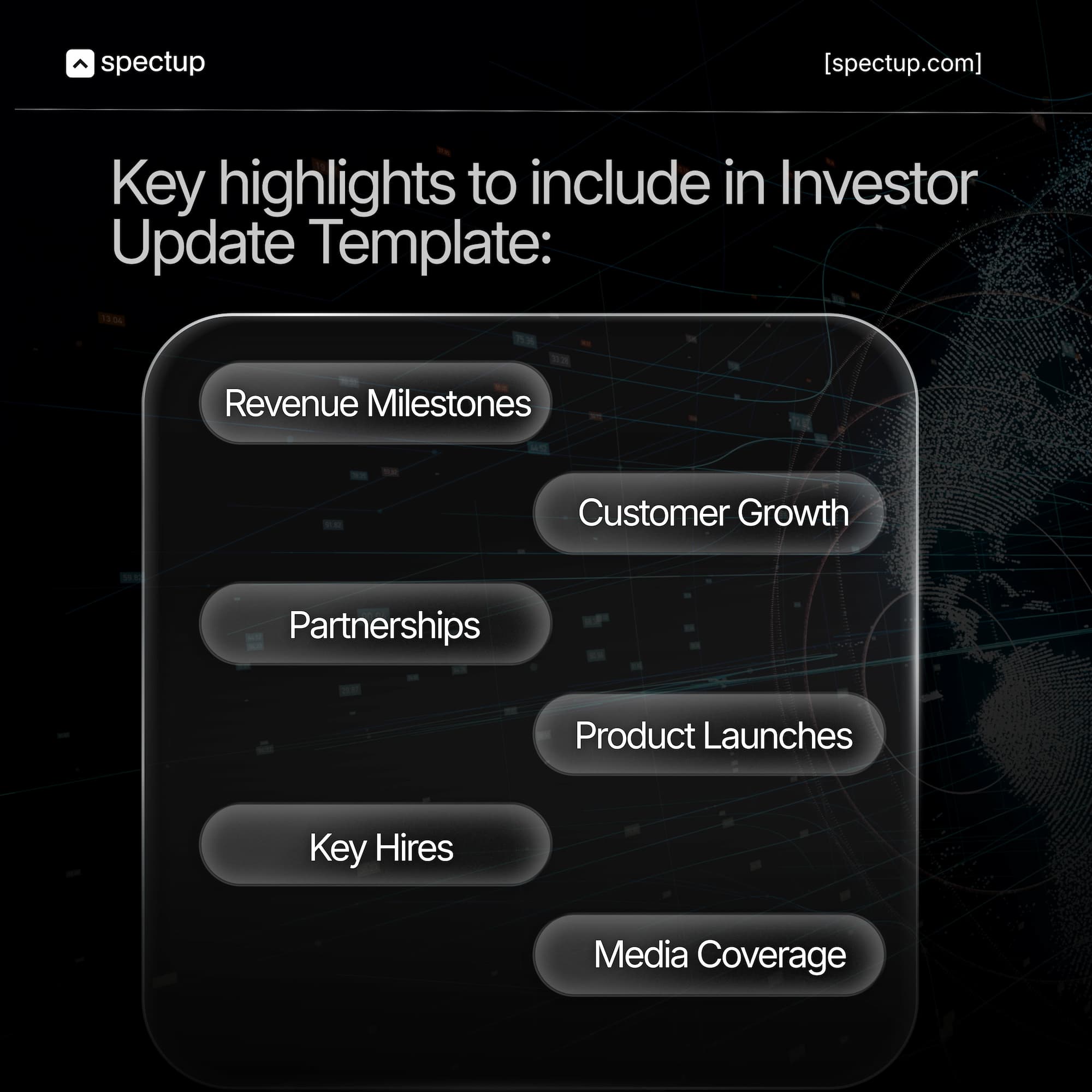 Key highlights to include in Investor Update Template for startups