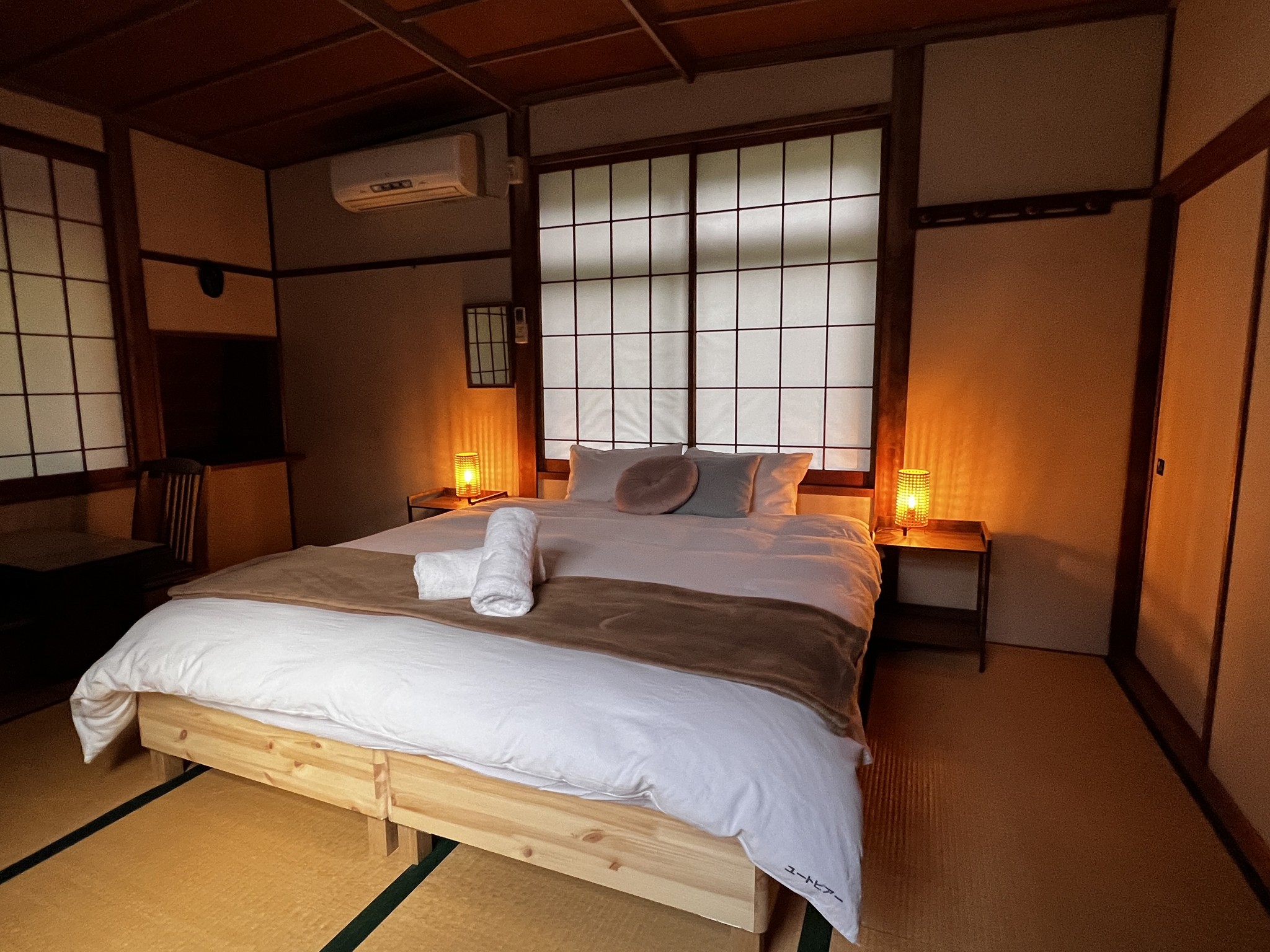 Experience a blend of luxury and tradition in this spacious room. Tatami flooring and traditional decor create a serene ambience, making it ideal for couples or solo travellers.