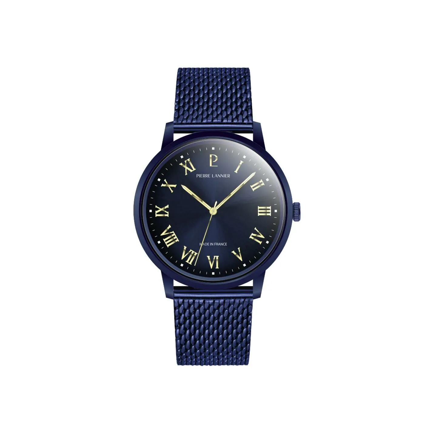 Montre Pierre Lannier Interval – Bleu Milanais