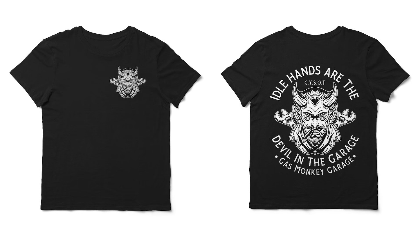 Gas Monkey Garage Shirt Mockup