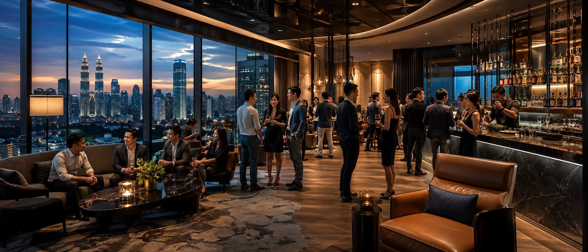 BW Event 360 於豪華會所策劃的品酒晚會及活動統籌,營造高端社交與會員體驗。