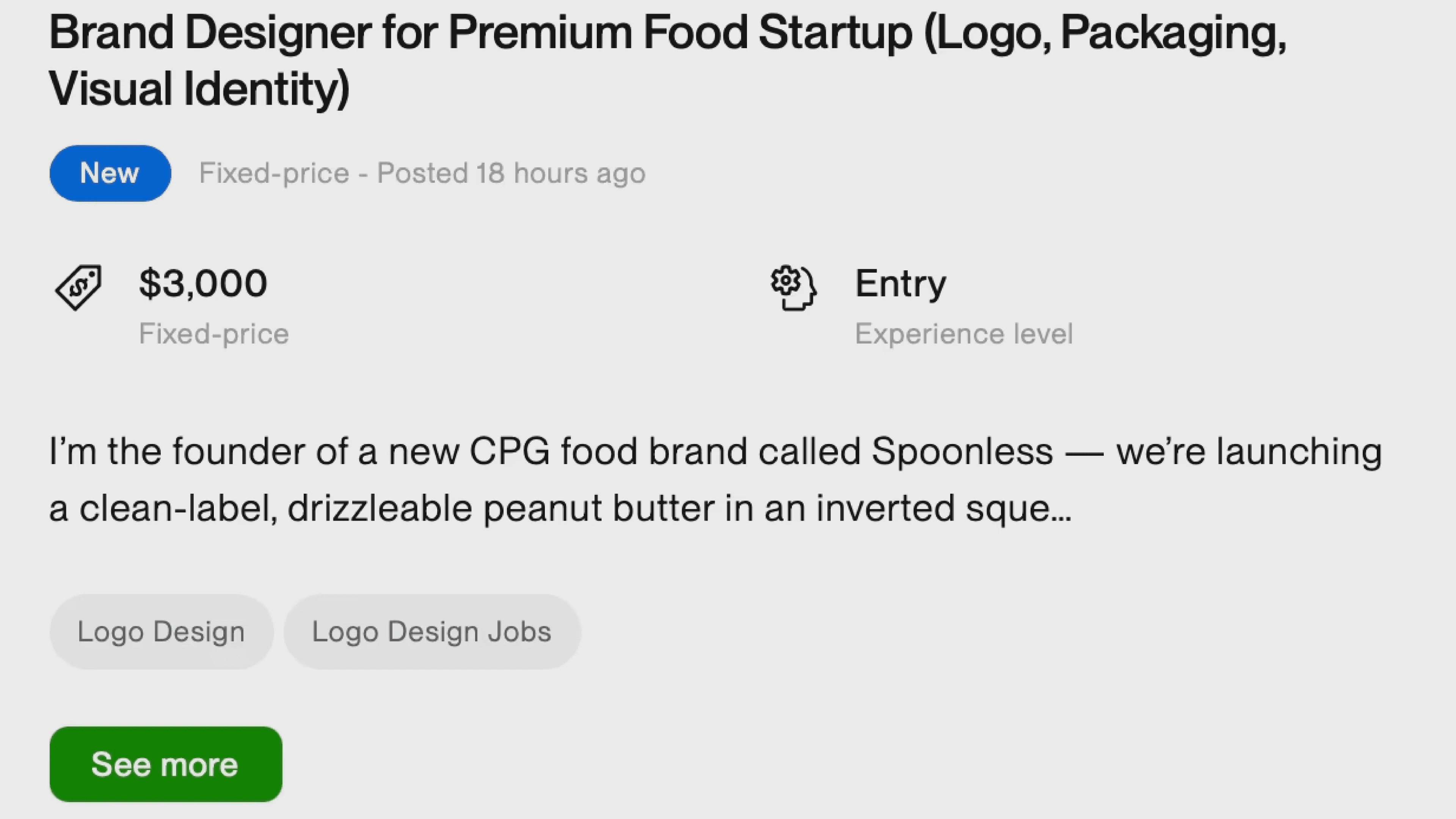 프리랜서를 위한 글로벌 플랫폼 upwork의 프로젝트 단가를 보여주고 있습니다.