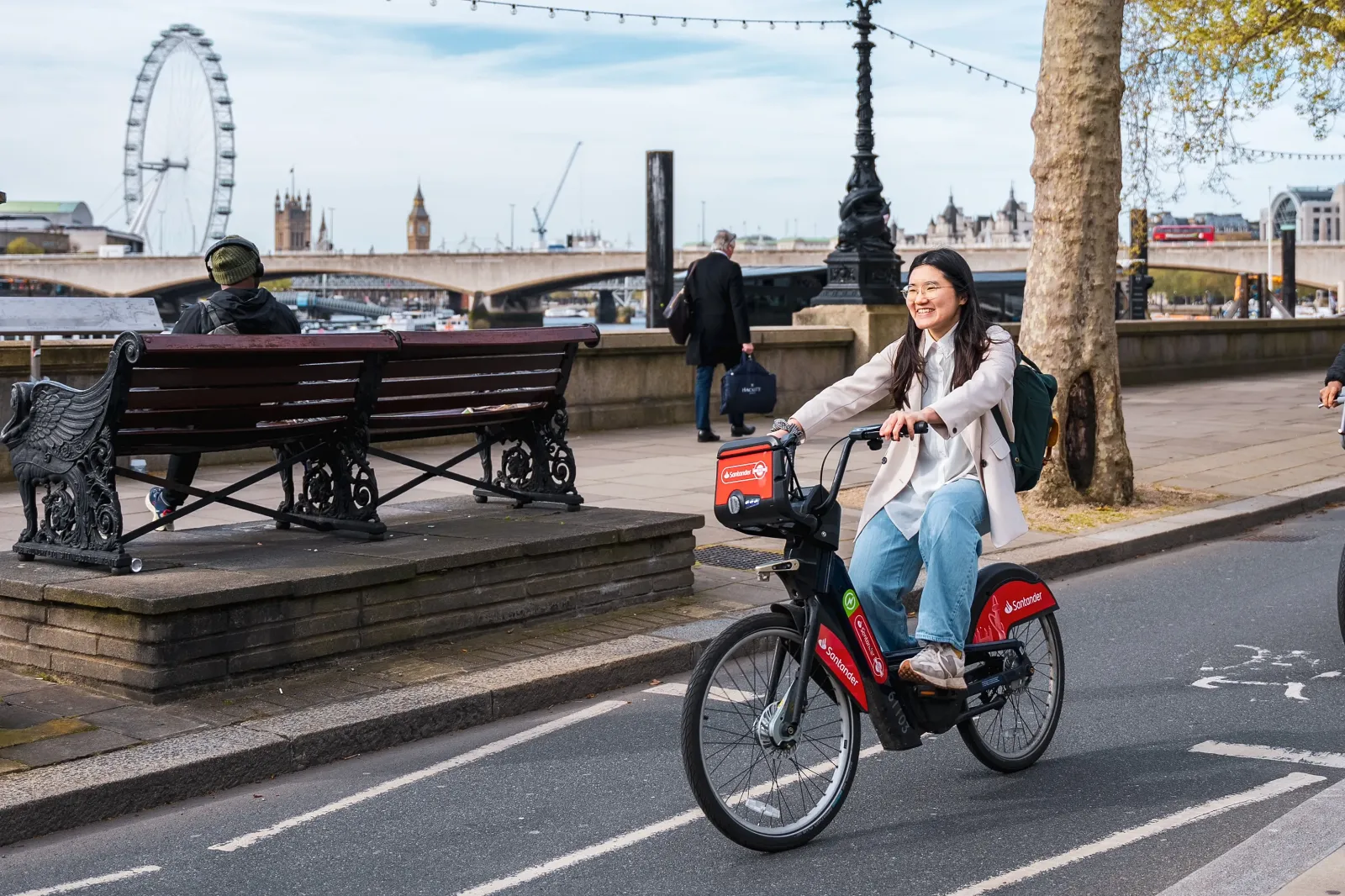 Santander cycle hire brand partnership with TFL