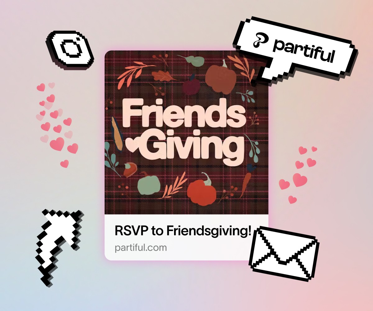 Simple party RSVP link that can be shared with friends 