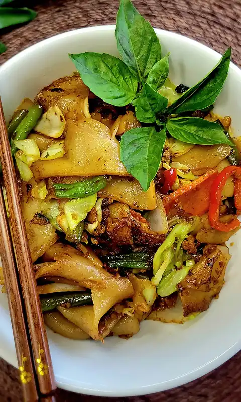 Buddha Bruddah Signature Drunken Noodles - Asian-Hawaiian Fusion Favorite