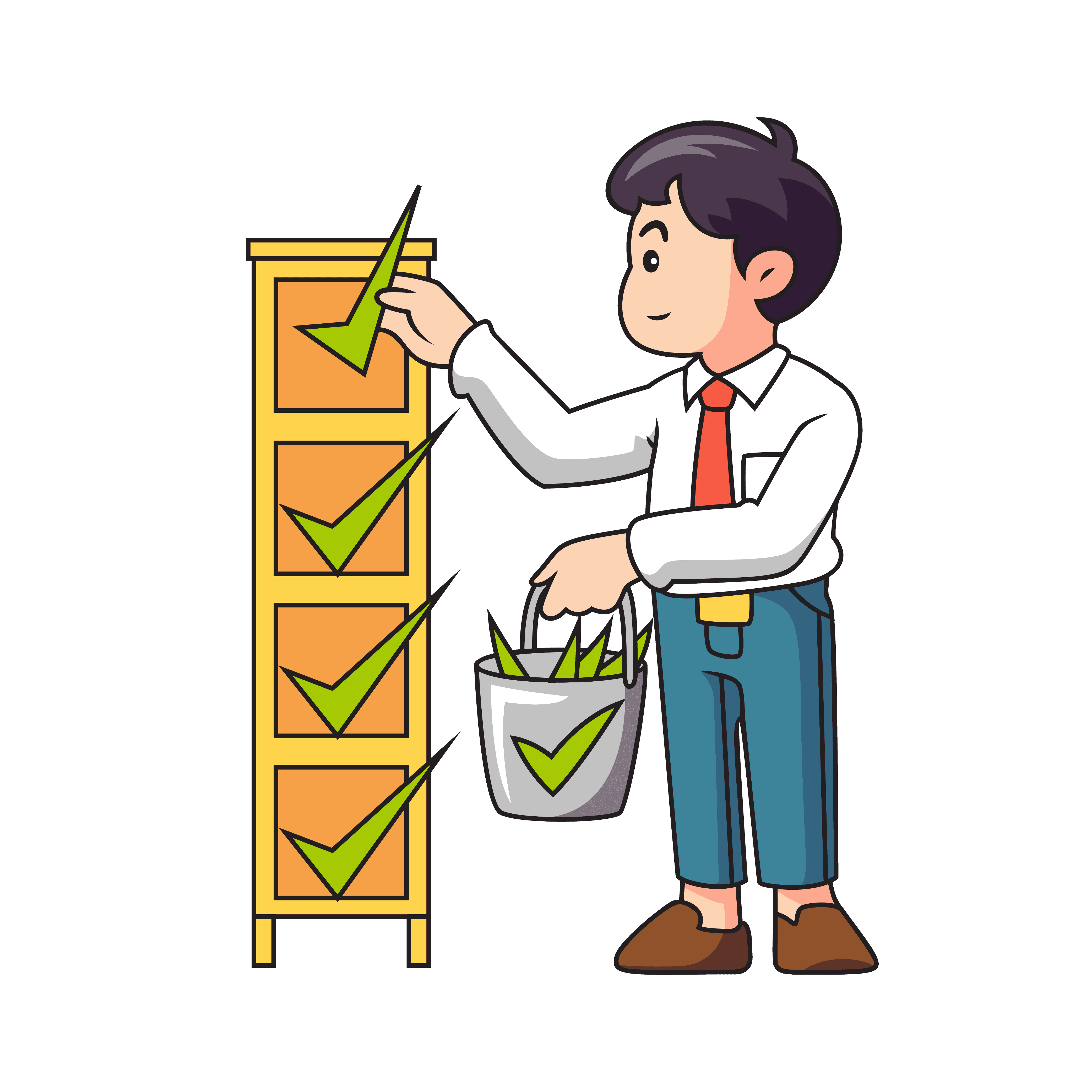 finance manager ticking off business central onboarding checklist