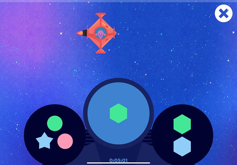 Subset of a set: choose the group that includes the green hexagon
