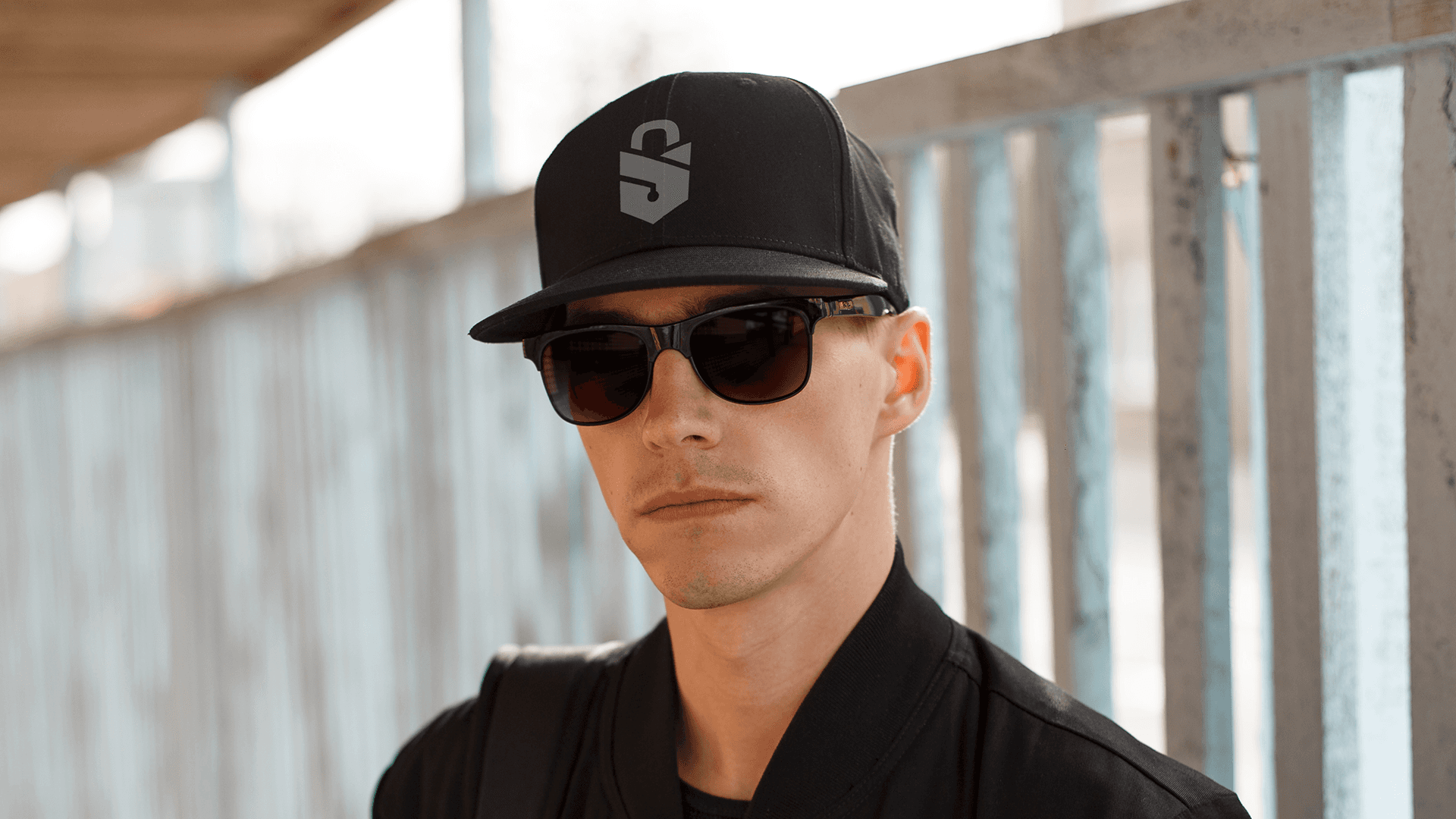 Hat mockup featuring JKNetworks logo mark