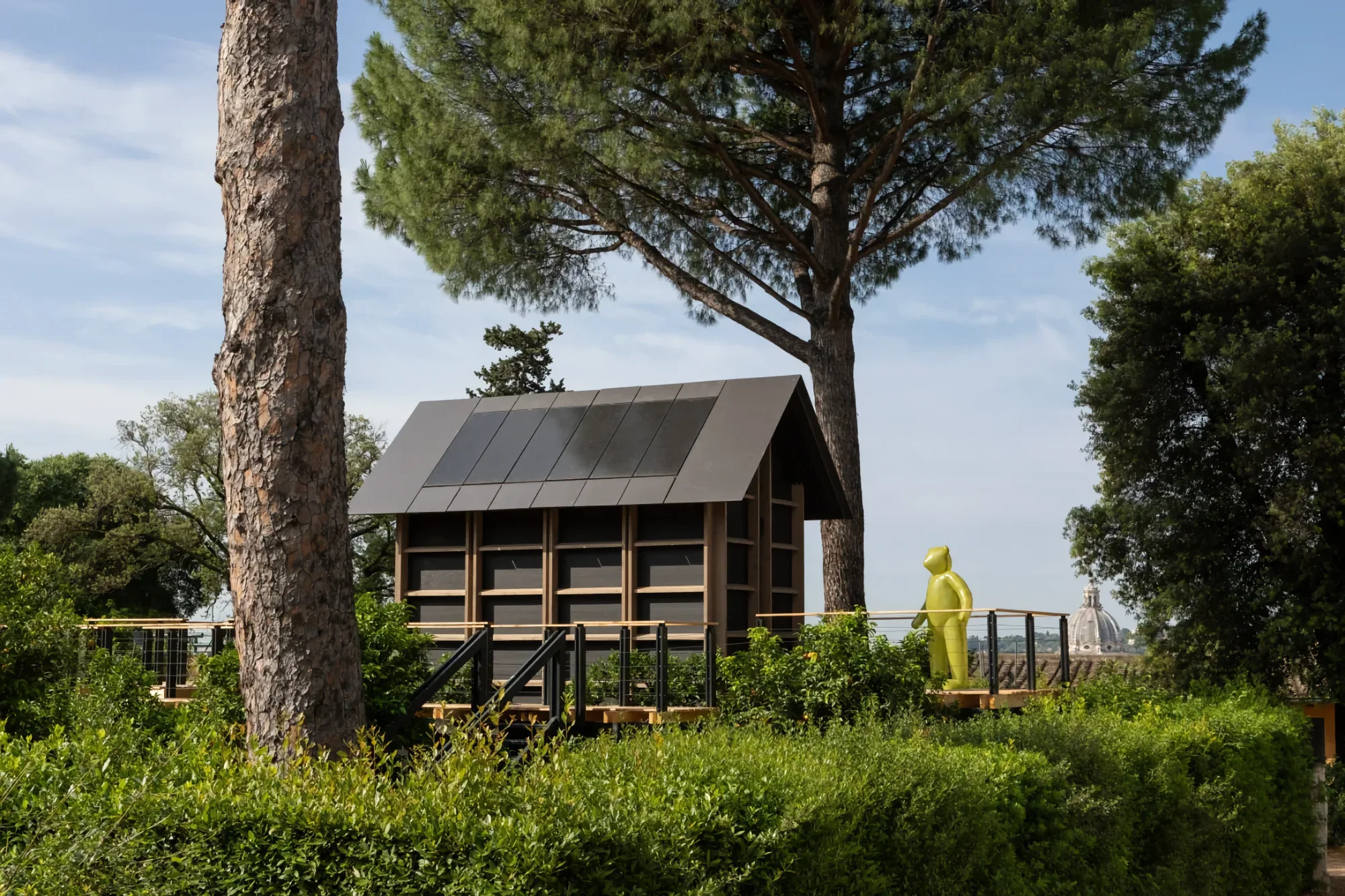 Écolodge Copacabanon dans les jardins de la Villa Médicis à Rome