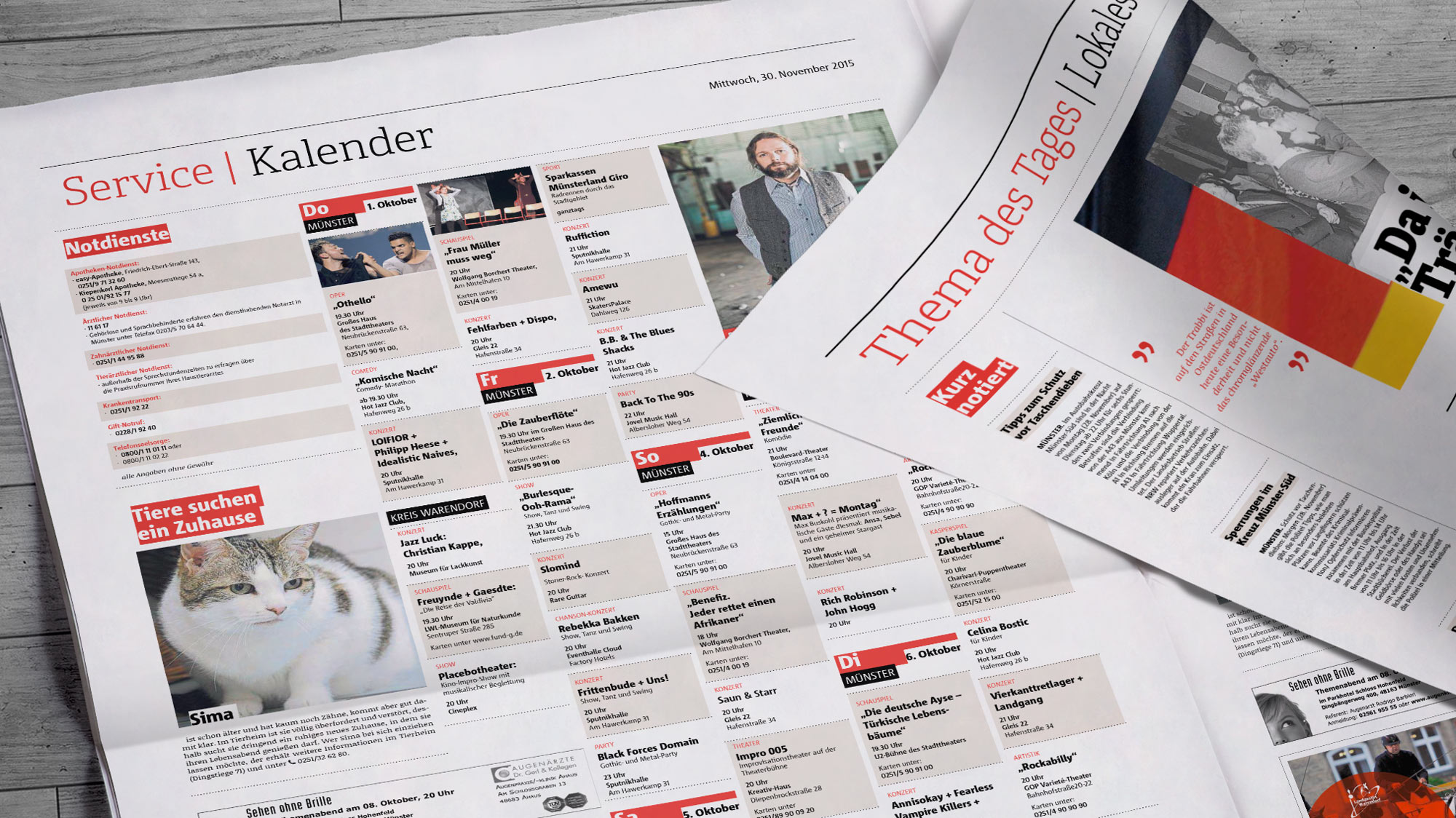 Layoutbeispiel mit Artikelseiten – klares Raster für redaktionellen Alltag