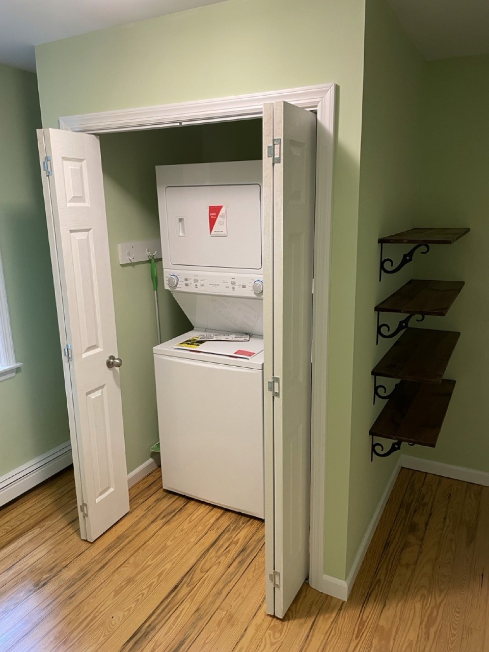 Laundry room walls closed in