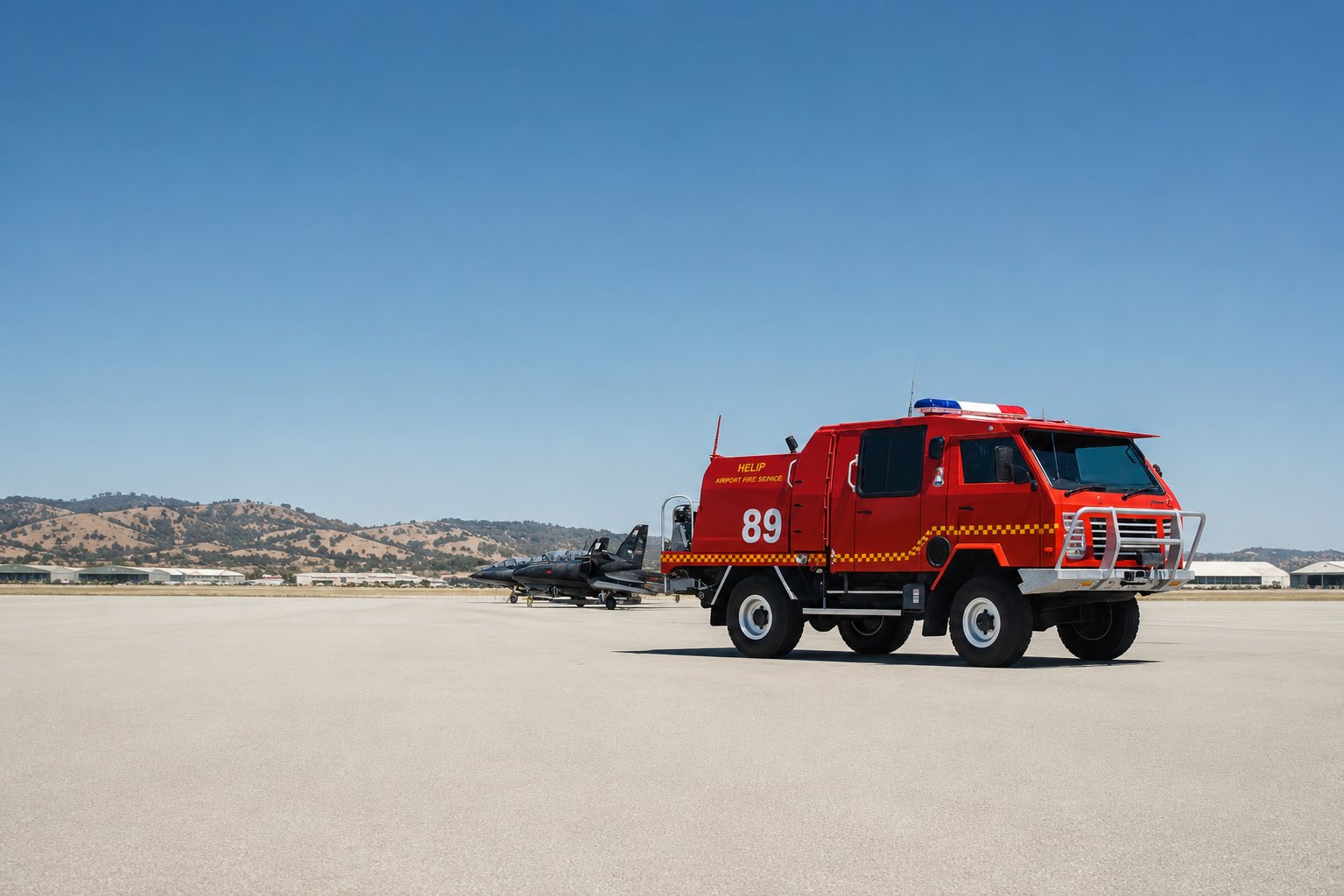 OKA fire appliance, side