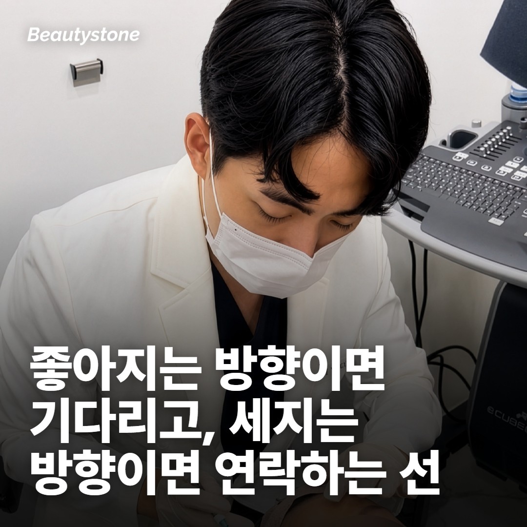 정상 경과인지, 연락할 상태인지 가르는 선