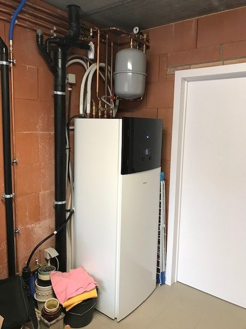 Realisatie door Klimacalor in Gent airconditioning warmtepompen vloerverwarming en warmtepompboiler