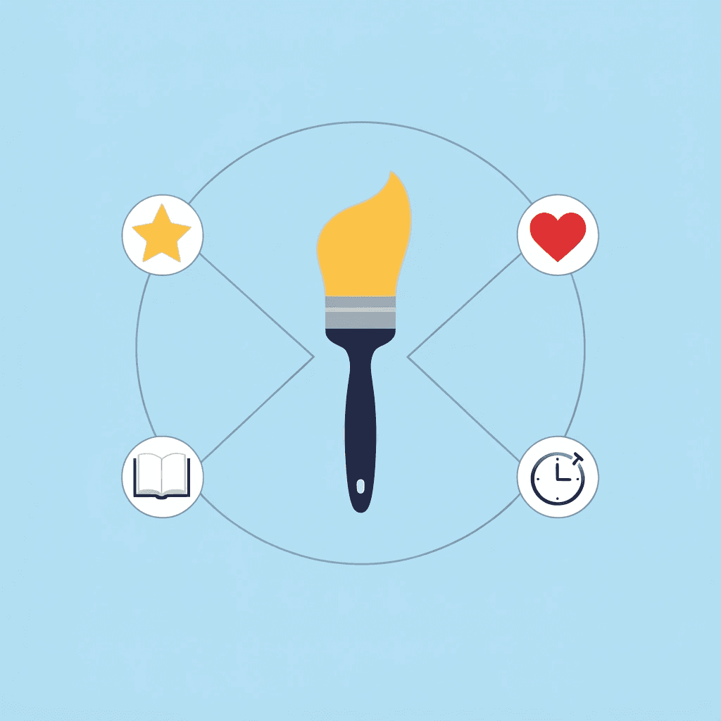 Mother's Day craft connected to four child development skills: fine motor control, color recognition, pattern making, and emotional development