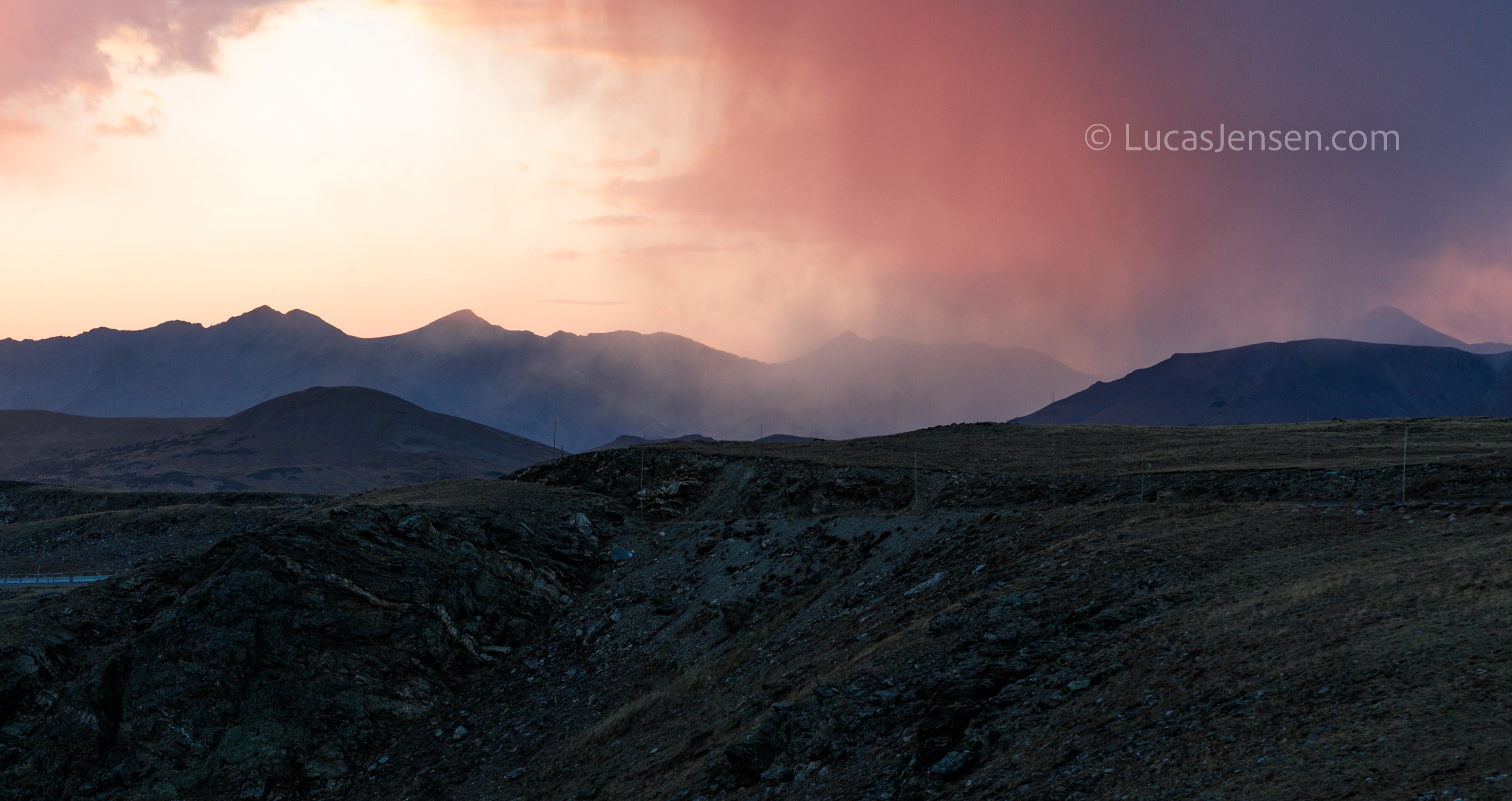 landscape photograph of mountains, water, desert, or coast by Lucas Jensen